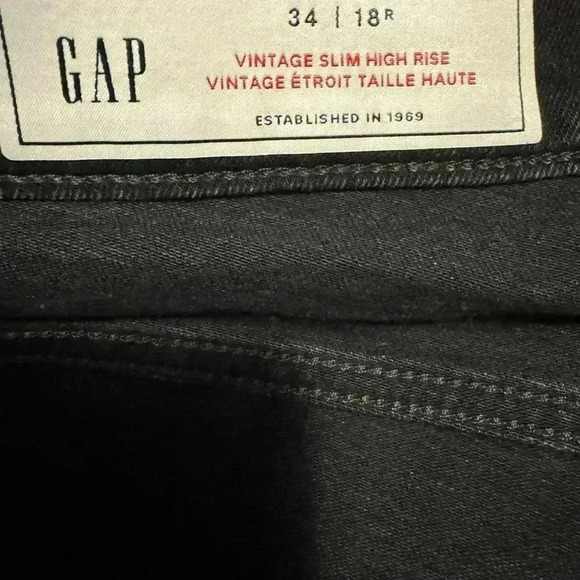 Gap black slim high rise  jeans - Picture 6 of 8